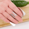 1pc, Finger Guard Stainless Steel Finger Guard For Slicing Reusable Finger Guard Kitchen Finger Guard Metal Finger Guard Cutting Protector Safety Cutt