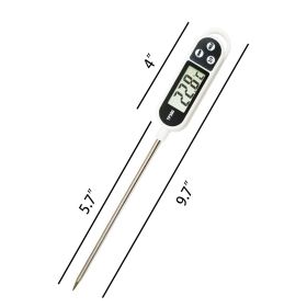 1pc; -58FÂ¬âˆž~572FÂ¬âˆž; 304 Food Grade Stainless Steel; Probe Type Electronic Thermometer