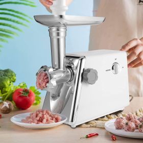 Simple Deluxe Electric Meat Grinder;  Heavy Duty Meat Mincer;  Food Grinder with Sausage & Kubbe Kit;  3 Grinder Plates;  600W Power;  Easy to Clean a