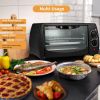 Simple Deluxe Countertop Toaster;  Oven & Pizza Maker;  Toaster Oven;  Exquisite 4-Slice Capacity;  9 L;  Black/ Matte Stainless