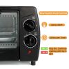 Simple Deluxe Countertop Toaster;  Oven & Pizza Maker;  Toaster Oven;  Exquisite 4-Slice Capacity;  9 L;  Black/ Matte Stainless