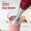 Betty Crocker BC-3302CMR Two Speed Hand Blender with Included Beaker Red