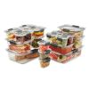 Brilliance Food Storage Containers, 36 Piece Variety Set, Clear Tritan Plastic