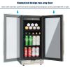 Built-in and Freestanding 15" Mini Beverage Refrigerator/Wine Cabinet, 120 Cans, 34-65Â¬âˆžF, Quiet, Adjustable Shelves, LED Lighting, ETL , Touch Contro