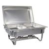 Foldable Frame Buffet Chafer Set, 8-Quart, Stainless Steel Finish