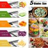 1 Set Stainless Steel Vegetable Slicer With 5 Blades Adjustable Mandoline Slicer Professional Vegetable Grater Onion Graters Potato Grater Kitchen Acc