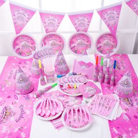 Birthday Party Supplies Birthday Disposable Tableware Dream Girl Theme Suit Prom Decoration Supplies (Option: Scoops pack of 6)