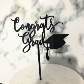 Acrylic Graduation Season Cake Decoration Insert (Option: 7 Style)