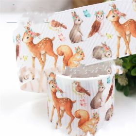 38mm Pattern Thermal Transfer Thread Ribbon DIY Handmade Packaging Accessories (Option: G 18831 1075-50yards)