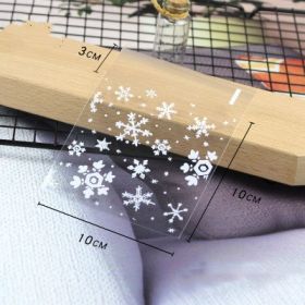 Christmas Old Man Sleigh Self-adhesive Self-sealing Cookie Packaging Bags (Option: Santa claus)