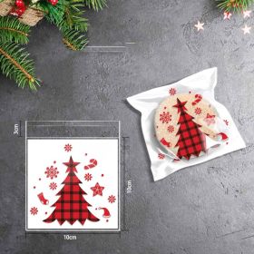 Christmas Old Man Tree Snowflake Crisp Candy Self-sealing Sticky Bag (Option: Christmas tree)