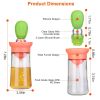 Oil Dispenser Bottle 2 In 1 Cooking Glass Olive Oil Dispenser Silicone Dropper with Silicone Brush Dropper Measuring Container