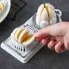 1pc Multifunctional Egg Slicer and Wedger - Stainless Steel Wire Cutter for Kitchen and Restaurant Use - Divide Eggs, Fruits, and Vegetables with Ease